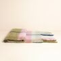 Olive And Pink Tartan Winter Scarf, thumbnail 2 of 2