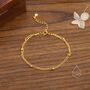 Sterling Silver Double Layer Satellite Chain Bracelet, thumbnail 4 of 11