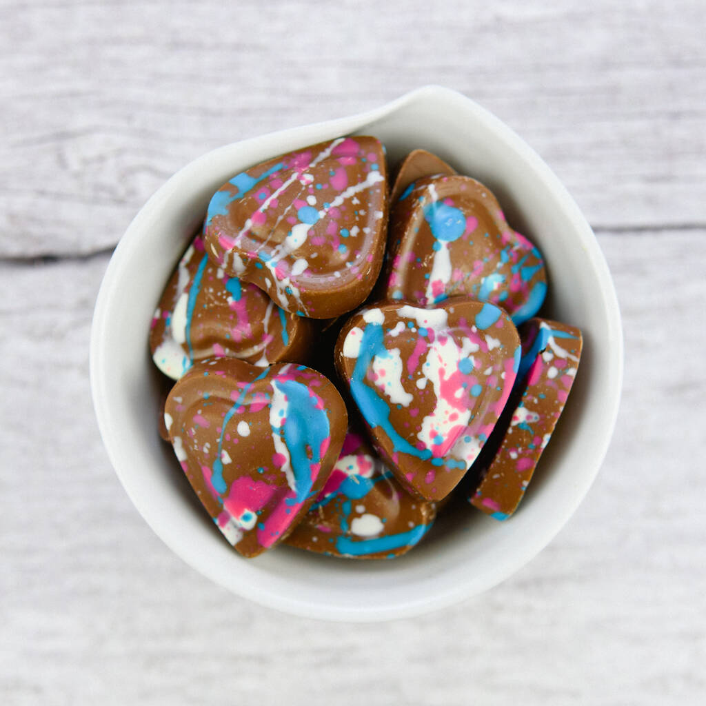 Mother's Day Milk Chocolate Hearts By COCOCHEMISTRY