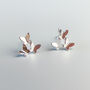 Sterling Silver Butterfly Cluster Stud Earrings, thumbnail 1 of 6