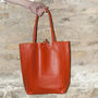 Colourful Soft Italian Leather Casual Tote Shopper, thumbnail 6 of 10
