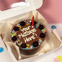 The Personalised Birthday Brownie Cake, thumbnail 1 of 2