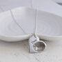 Personalised Silver Fingerprint Heart Pendant, thumbnail 1 of 6
