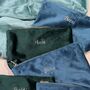 Personalised Velvet Make Up Cosmetic Bag, thumbnail 1 of 5