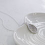 Silver Fingerprint Soft Droplet Pendant, thumbnail 4 of 6