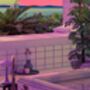 Rolled Canvas Vaporwave Aesthetic Wall Art, thumbnail 5 of 5