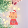 Personalised Christmas Cat Hanging Decoration, thumbnail 2 of 7