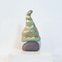 Gonk Handmade Scandinavian Gnome Green And Gold, thumbnail 6 of 8