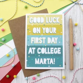Good Luck On Your First Day At School Card, 7 of 8