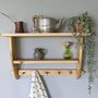Wooden Wall Shelf With Shaker Pegs, thumbnail 5 of 5