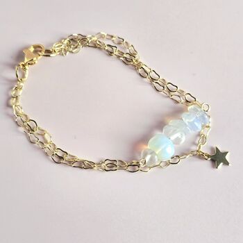 Opalite Star Charm Bracelet Taylor Swift Inspired, 2 of 8
