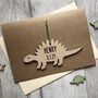 Personalised New Baby Dinosaur Keepsake Decoration Card, thumbnail 1 of 3