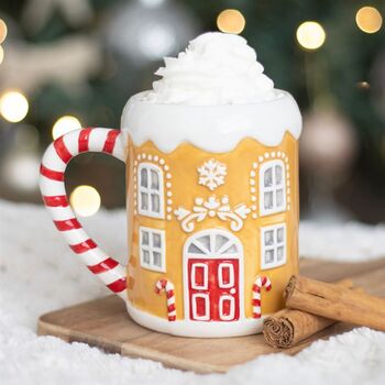 Christmas Mugs For Hot Chocolate Santa And Gingerbread, 3 of 9