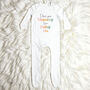 Pastel I Love You Mummy Personalised Baby Outfit, thumbnail 3 of 4