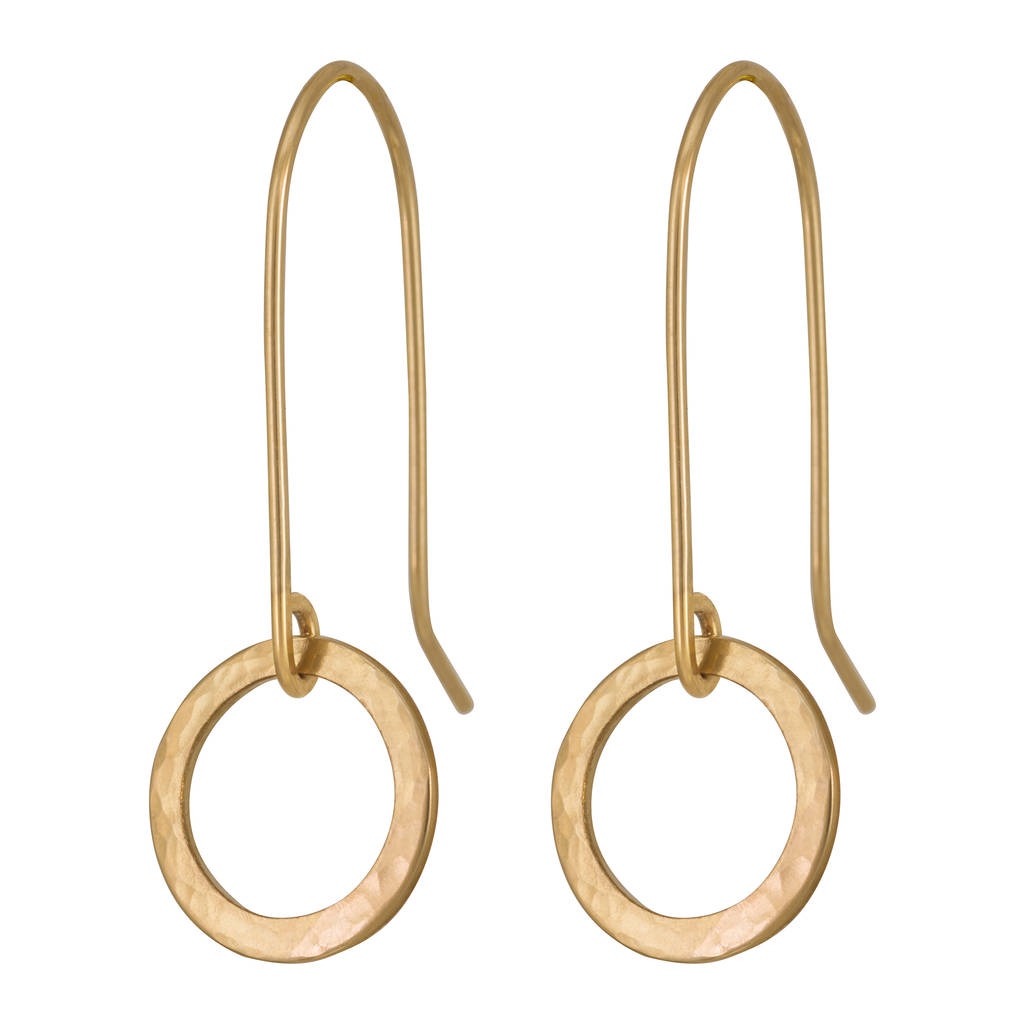Gold Plated Or Sterling Silver 'Karma' Disc Earrings, 1 of 7