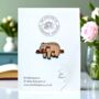 Sleepy Sloth I Like Naps Animal Themed Enamel Pin, Gifts For Kids, thumbnail 1 of 8