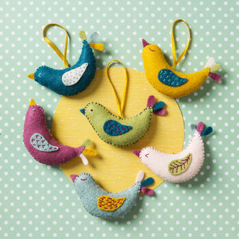 Summer Birds Felt Craft Kit By Corinne Lapierre | notonthehighstreet.com