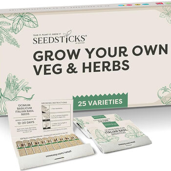 Personalised Grow Your Own Herb And Veg Kit With 25 Varieties, 2 of 12