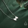 Sterling Silver Farfalle Pasta Shape Pendant Necklace, thumbnail 7 of 12