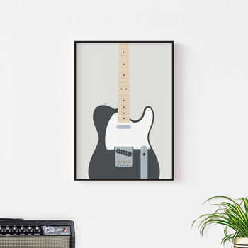 Telecaster Guitar Print | Guitarist Music Poster, 5 of 11