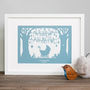 New Baby Or Christening 'Blessings' Paper Cut Or Print, thumbnail 2 of 4
