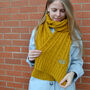 Personalised Chunky Cable Knit Scarf, thumbnail 1 of 3