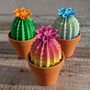 Multi Coloured Origami Cactus With Paper Flower, thumbnail 7 of 10