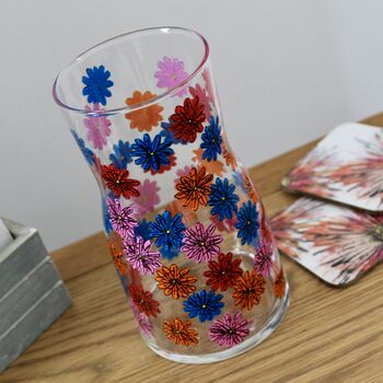 Ditsy Floral Hand Painted Small Glass Vase, 2 of 6