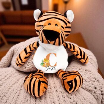 Personalised Tiger Soft Toy, 2 of 2