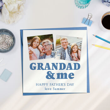 Personalised Fathers Day Photo Card, 3 of 9