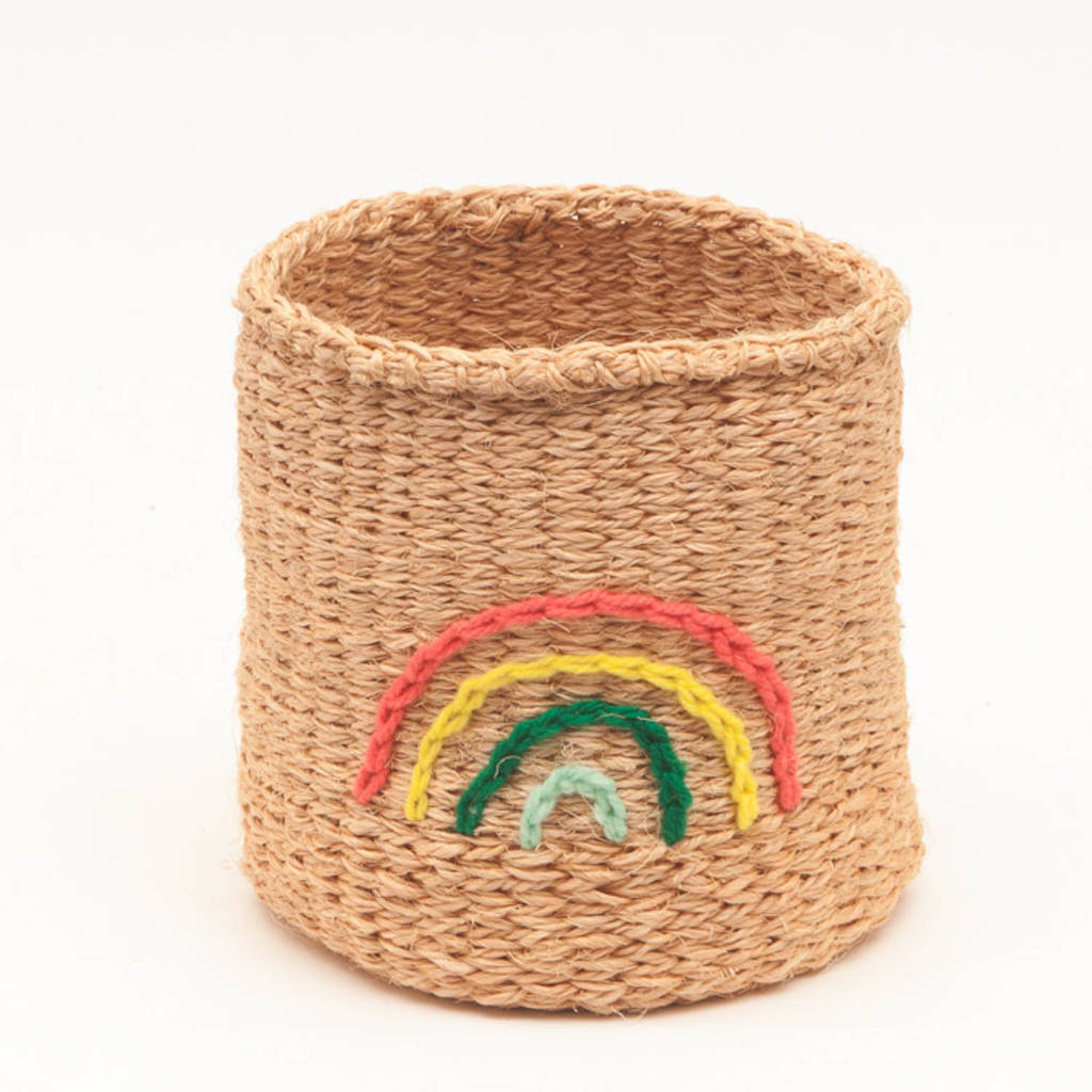 Embroidered Motif Baskets, 1 of 12