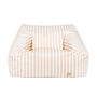 Armchair Beanbag In Twill Taupe Stripe, thumbnail 3 of 6