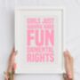 Girls Just Want To Have Fundamental Rights Print, thumbnail 2 of 5