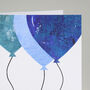Blue Balloons Birthday Card, thumbnail 2 of 10