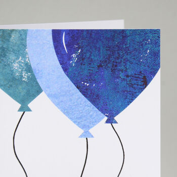 Blue Balloons Birthday Card, 2 of 10