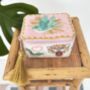 Embroidered Tattoo Decorated Jewellery Box, thumbnail 8 of 10