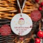 Merry Christmas Grandfather From The Bump Ceramic Decoration, thumbnail 2 of 3