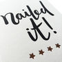 'Nailed It' Letterpress Congratulations Card, thumbnail 3 of 4