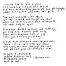 'long Distance Friendship' Original Handwritten Poem By Words By ...