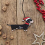 Christmas Hamper For Dog Lovers – Festive Gift Box With Mug, Socks, Pin, Card And Decoration With Optional Personalisation, thumbnail 4 of 12