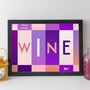 Wine Print Personalised Gift Or Card, thumbnail 9 of 11