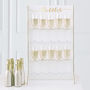 Gold Foiled Prosecco Bubbly Drinks Wall Holder, thumbnail 1 of 3