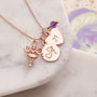 Rose Gold Fairy Godmother Personalised Necklace, thumbnail 3 of 7
