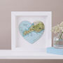 Personalised Map Location Heart Wedding Print Gift, thumbnail 10 of 12