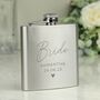 Personalised Wedding Party Engraved Stainless Steel Hip Flask, thumbnail 1 of 5