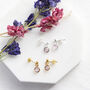 June Birthstone Swarovski Crystal Drop Earrings, thumbnail 3 of 9