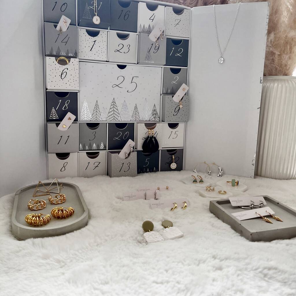 Christmas Jewellery Luxe Advent Calendar By Wynter Studio