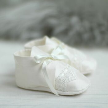 Christening Booties For Boys 'Oliver', 3 of 12
