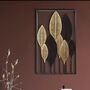 Modern Black And Gold Leaf Luxury Wall Art Decor, thumbnail 2 of 12