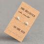 She Believed Elephant Earrings In Sterling Silver, thumbnail 1 of 7